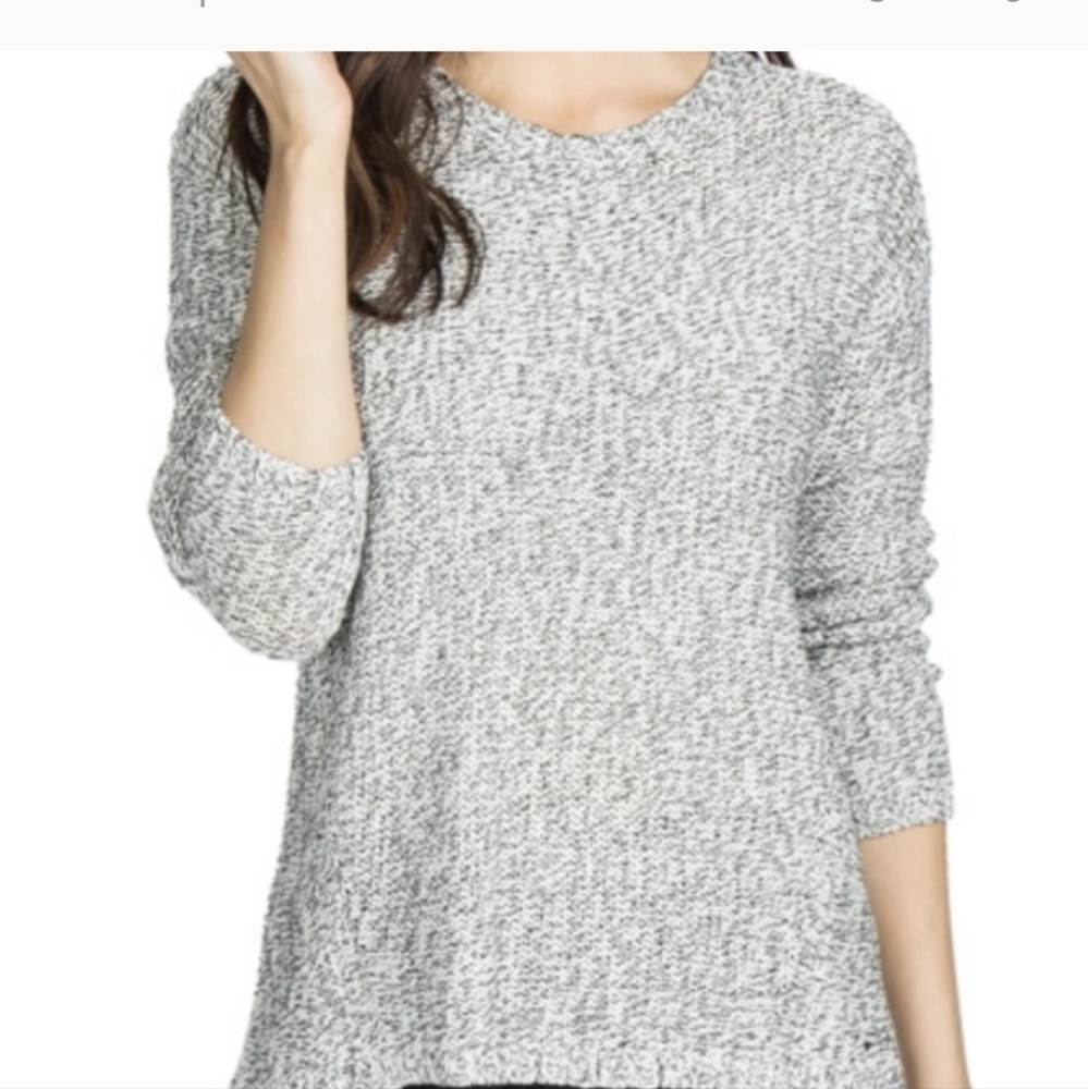 PHILOSOPHY Long Line Heathered Grey Sweater Tunic Length XXL